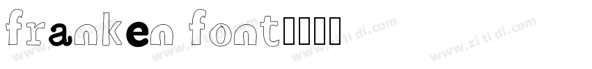 franken font字体转换